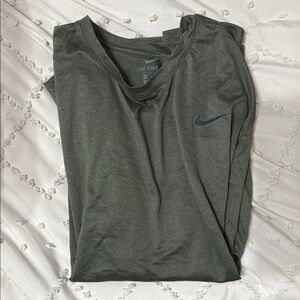 Nike Dri Fit Green Long Sleeve T-Shirt